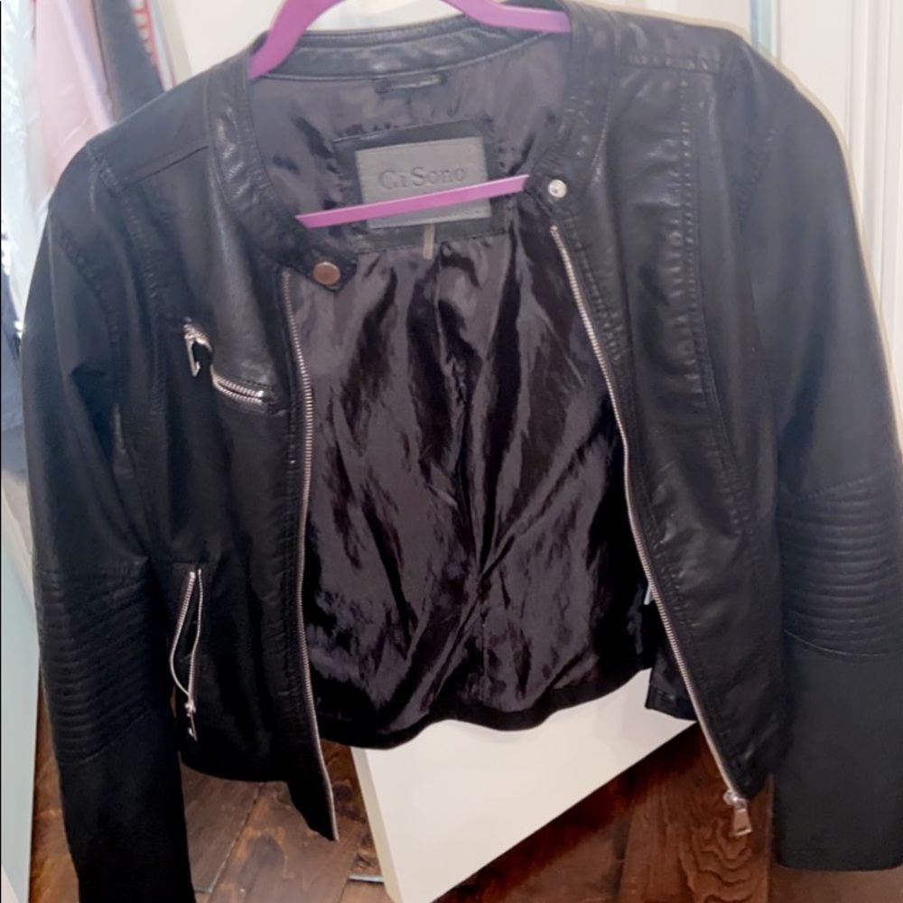 Leather jacket